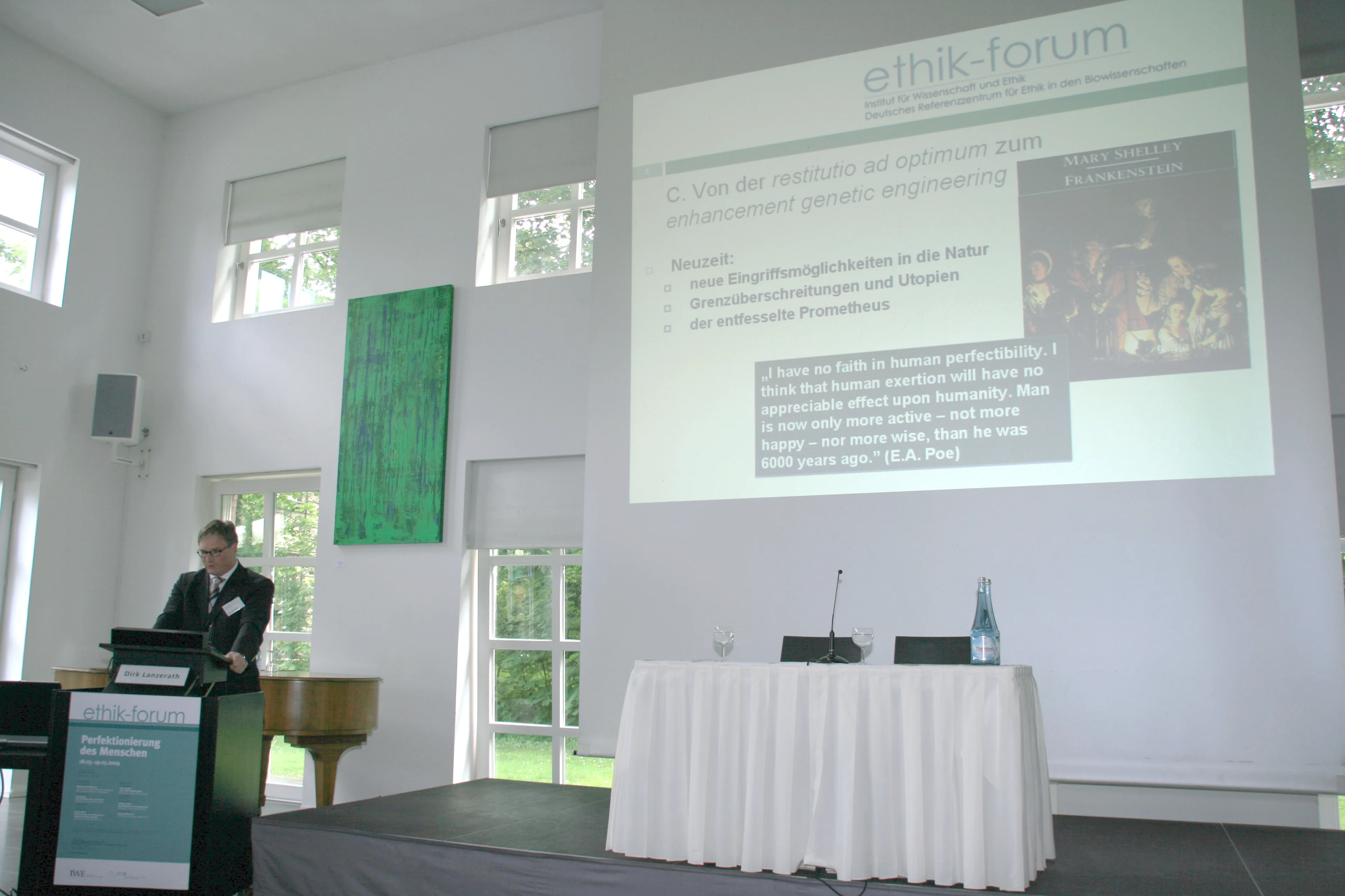 2. Ethik-Forum: Perfektionierung des Menschen - 2009